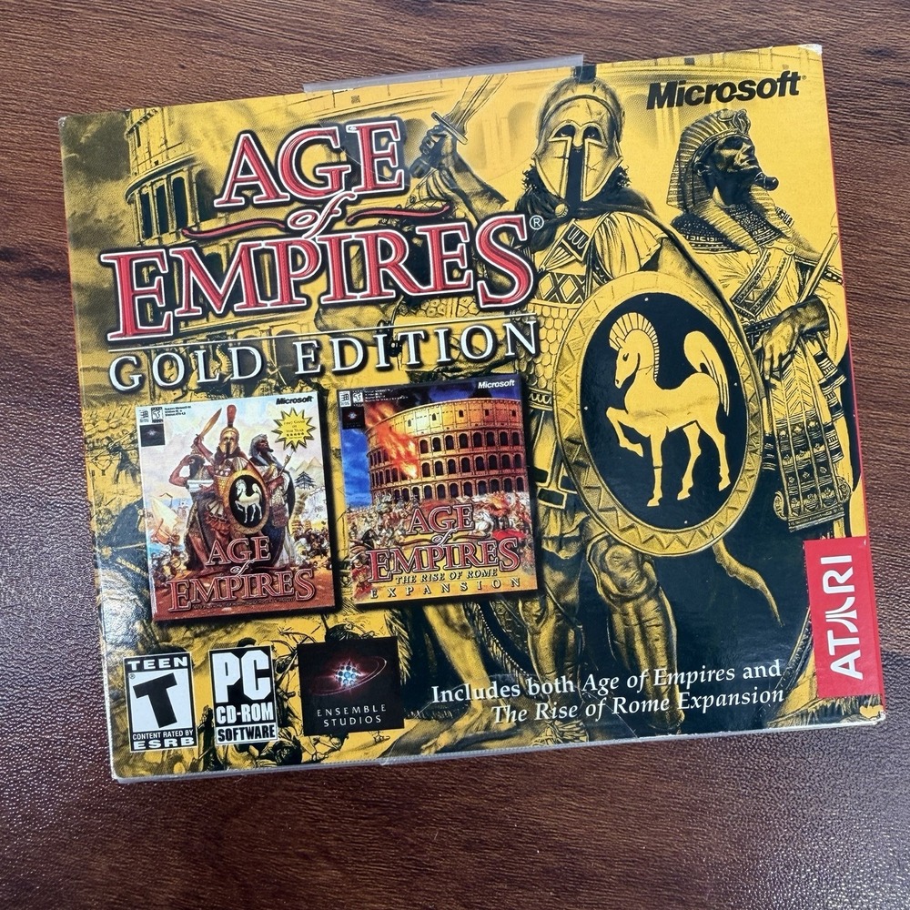 Age of Empires Gold Edition PC 2003 Atari Jewel Case NEW FACTORY SEALED